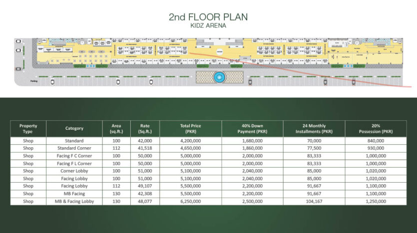 Orchard Mall Second Floor Plan