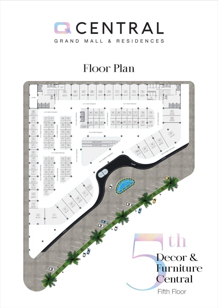 Q Central Fifth Floor Plan