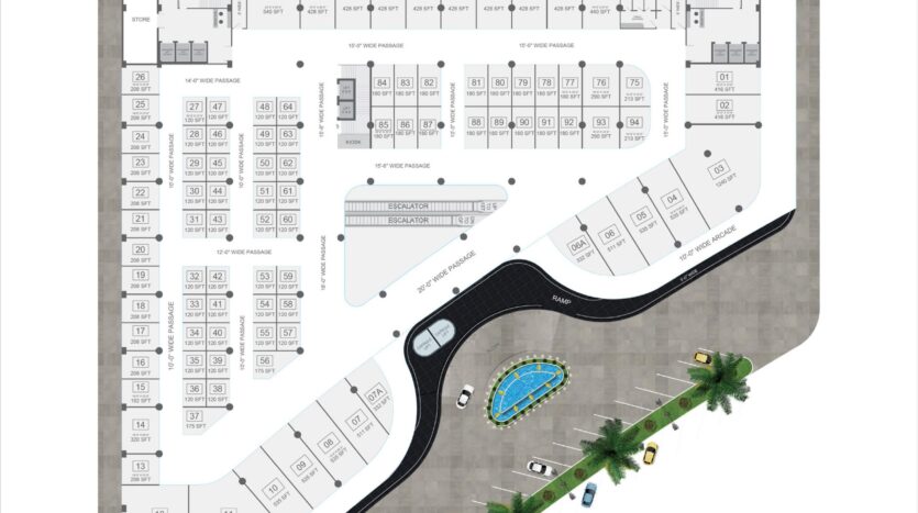 Q Central Fifth Floor Plan