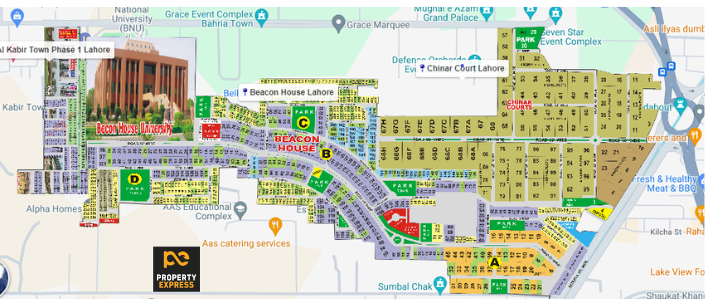 Al-Kabir Town Phase 1 Map