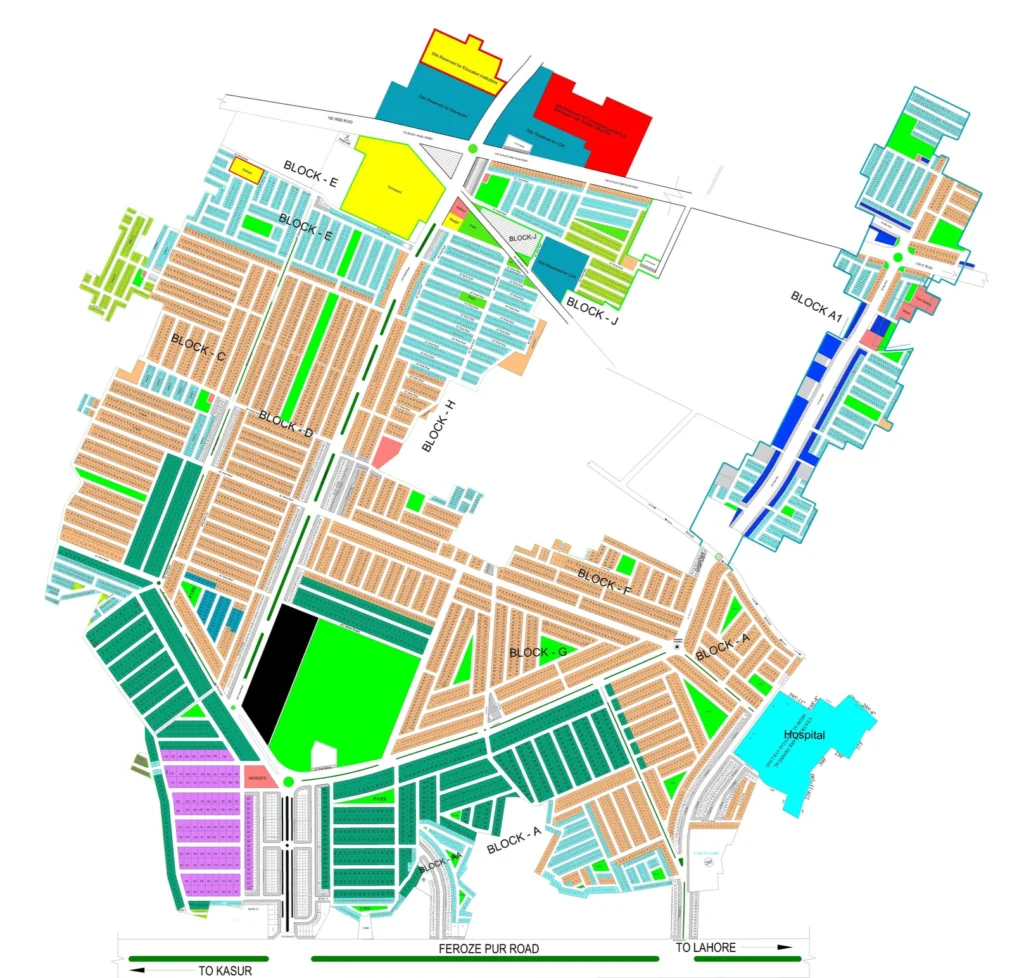 Central Park Housing Society Map